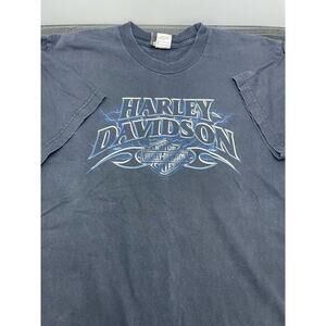 2006 Y2K Harley Davidson Motorcycle Shirt Bald Eagle Grand Junction Size L